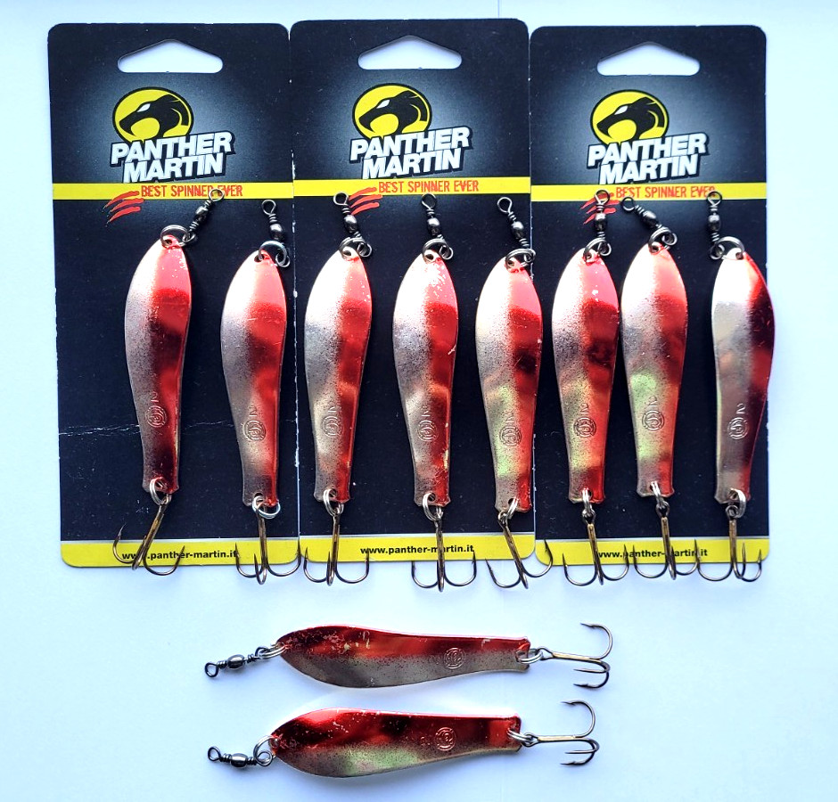 10 X CUCCHIAINO ONDULANTE PANTHER MARTIN LAMPO 20 GR PER PESCA SILURO LUCCI ASPI