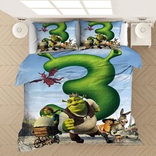 Shrek the Third Duvet Cover Custom Bedding Set-03 Bedclothes Quilt Cover Decor