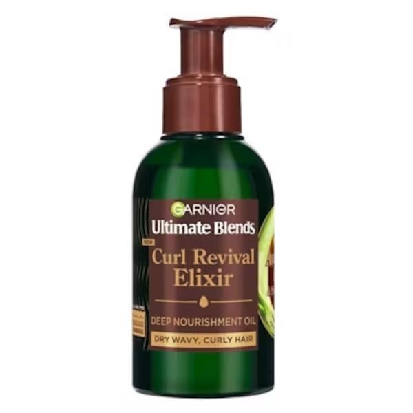 3 x Garnier Ultimate Blends Avocado Oil & Shea Butter Curl Revival Elixir 120ml