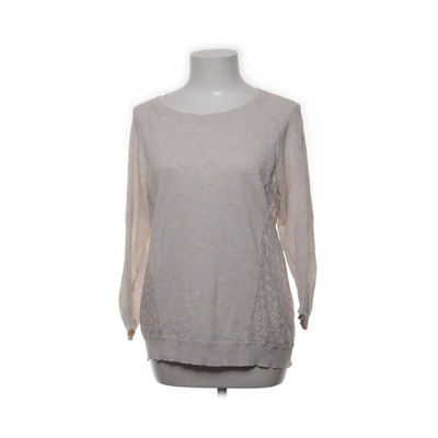 Warehouse, Strickpullover, Größe: 38, Beige, Baumwolle, Einfarbig, Damen #ZX1