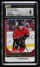 2017 Upper Deck Young Guns Exclusives 8/100 Rasmus Andersson #218 CSG 9 Mint 0c6