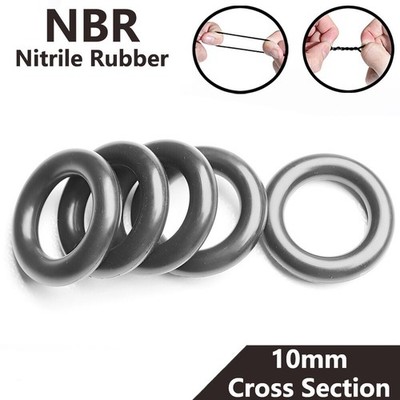 10mm Cross Section Nitrile Rubber O-Rings Seals 100mm - 200mm OD O Ring Sealing