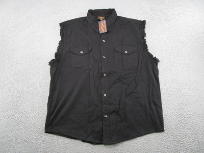 Milwaukee Performance Vest Mens 4XL Denim Sleeveless Biker Motorcycle NEW