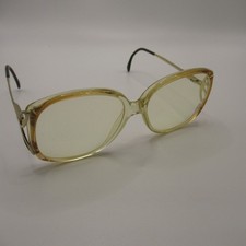 Vintage Sferoflex RITA Eyeglass Frames Women's Cristal Brown Gold Italy