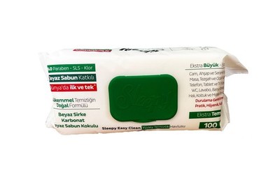 6 Sleepy Easy Clean Feuchtetücher 100 Blatt Extra Glanz Weisse Seife Gruen 