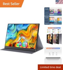 15.6inch Portable Monitor,1080P USB-C HDMI Second External Monitor for Laptop...