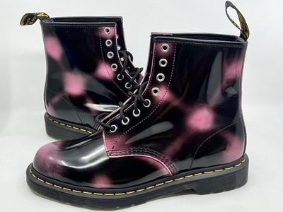 Dr Martens 1460 Distressed Leather Arcadia Pink M 10 W 11 Boots Rub Off
