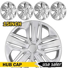 4 Pack 15-inch Chrome Wheel Rim Covers Hub Caps For Honda Fit 2009-2020 Hubcaps 4 Pack 15-inch Chrome Wheel Rim Covers Hub Caps For Honda Fit 2009-2020 Hubcaps