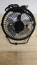 4 inch Personal Metal USB Powered Desktop Fan Black New