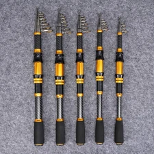 Spinning Fishing Rod Telescopic Carbon Fiber Casting Rod High Sensitive Fast Rod