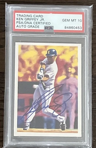 1989 Ken Griffey Jr Scoremasters #30 **SIGNED** RC Rookie PSA AUTO GRADE 10