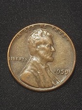 1959 Lincoln Memorial Cent Error - "L" In Liberty and "N, W" on Rim