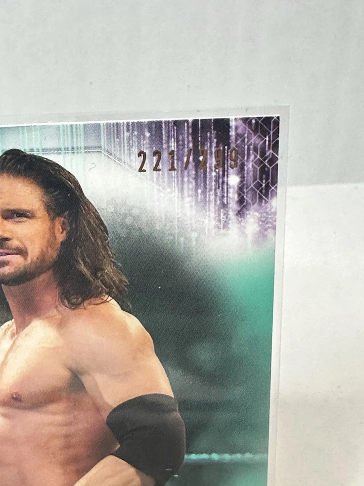 2021 Topps WWE John Morrison Def Big E Aqua /299 Wrestling Smackdown - Image 2 of 3