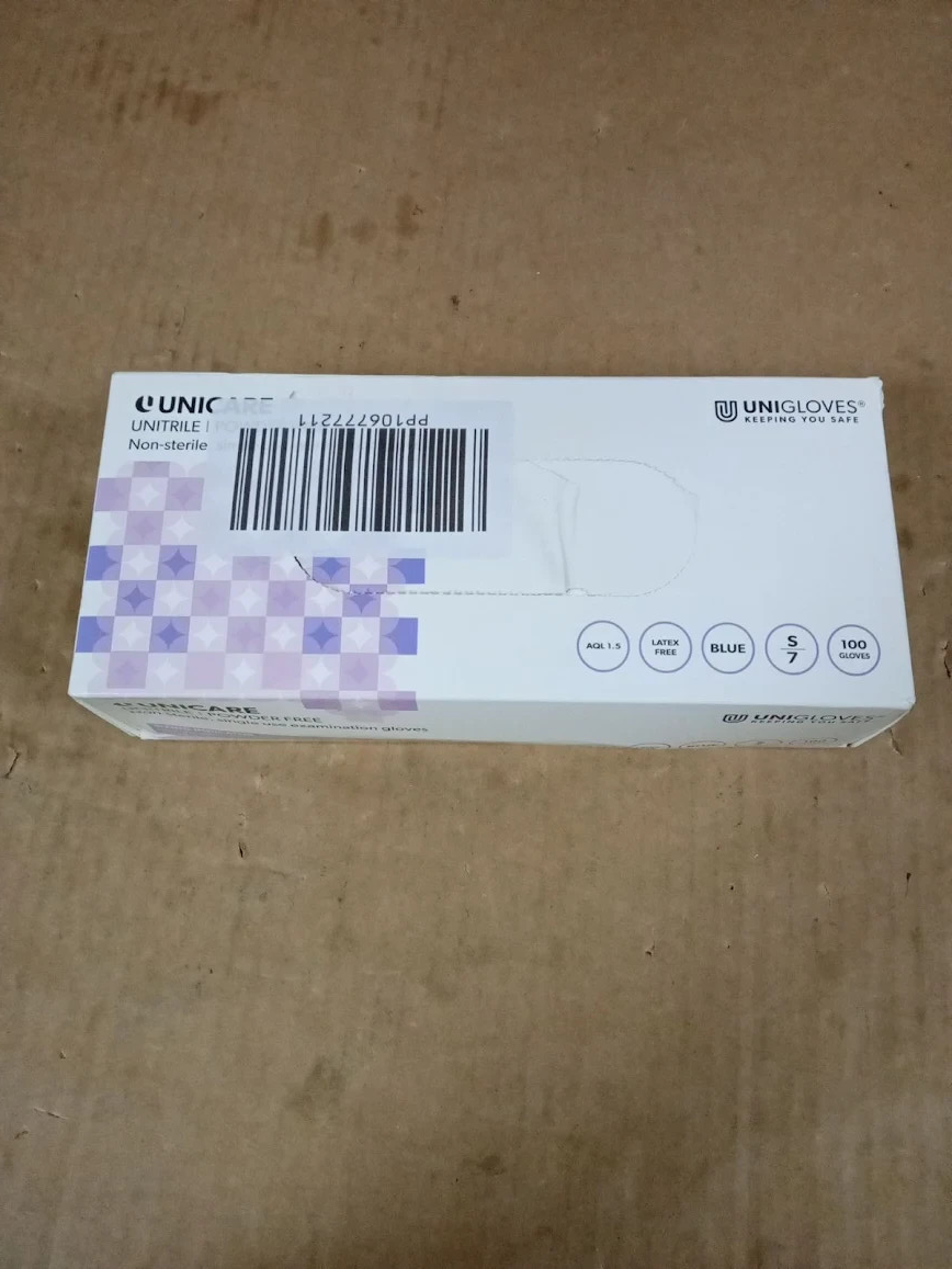 Unigloves Unitrile GS0052 Medical Grade Examination Powder Latex Free Gloves New