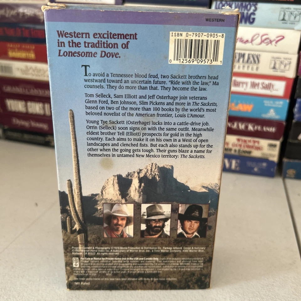 The Sacketts (VHS, 1991, 2-Tape Set) - Image 2 of 3