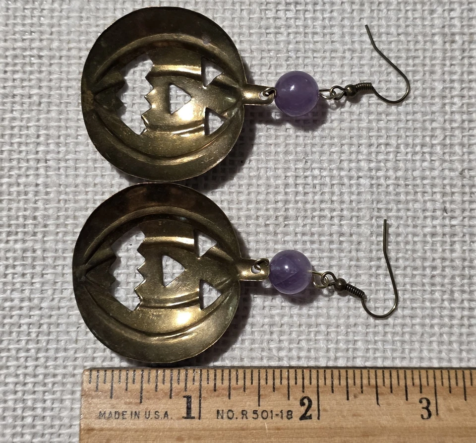 Pendientes de calabaza vintage de Halloween Foto 3 de 4
