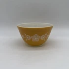 Vintage Pyrex Butterfly Gold Nested Small Mixing Bowl 401 -- 1 1/2 Pt  750 ml