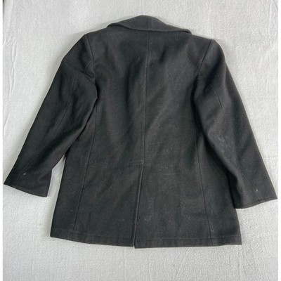 その他 Sterlingwear of Boston Anchor Collection Sterlingwear Boston Anchor Collection Mens M Wool Pea Coat Black