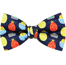 Holiday Pre-Tied Bowtie St Yellow Reddish Orange Blue Navy Easter-eggs