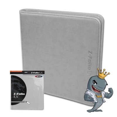 BCW Z-Folio 12-Pocket ZIPPER LX Album - White - FREE SHIP