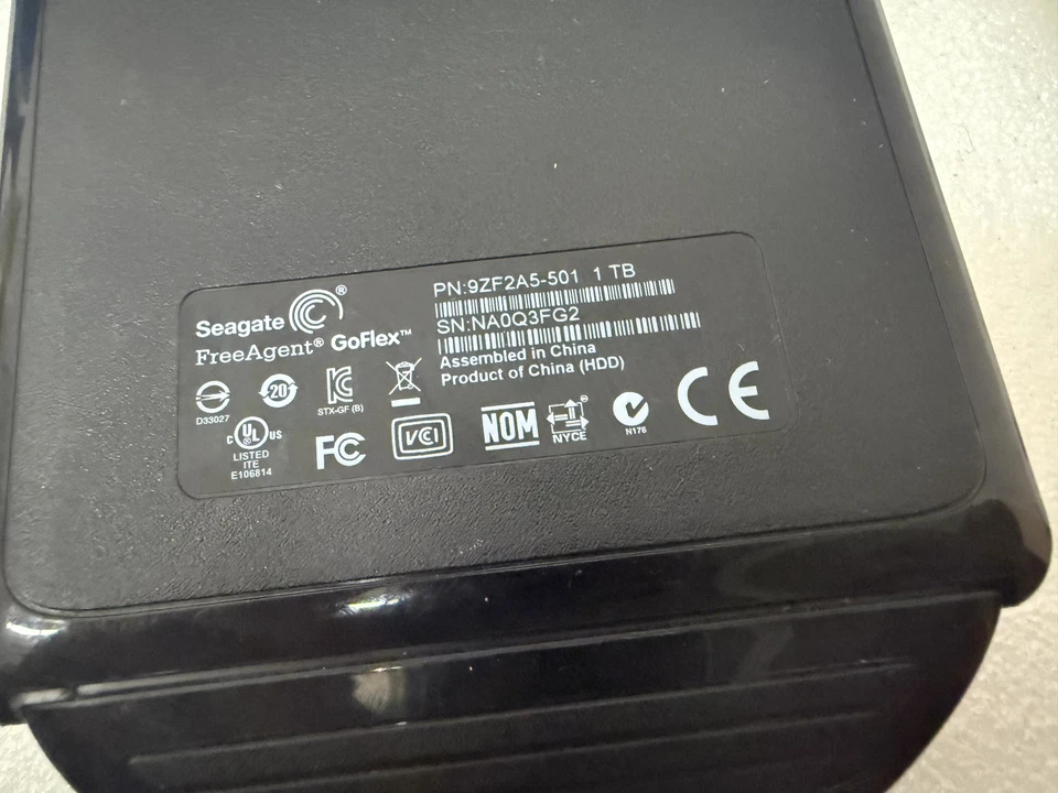 Seagate FreeAgent GoFlex 1TB 9ZF2A5-501 External Hard Drive Black USB 3.0 - Image 2 of 4