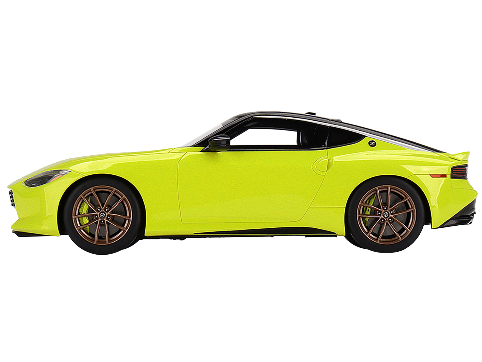 2023 Nissan Z Proto Spec Ikazuchi Yellow w Black Top 1/18 Model Car Top