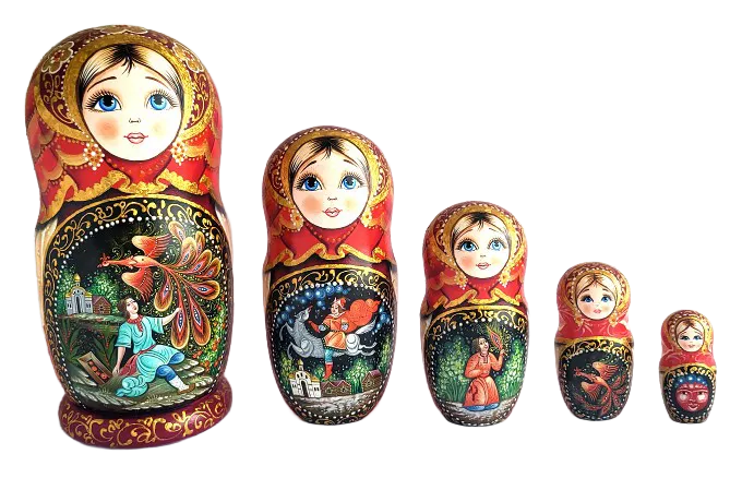 Matriochka Conte populaire T8340 : Artisanat russe sur notre boutique