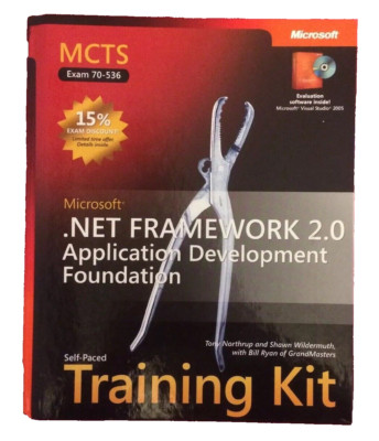 Microsoft.Net Framework 2.0 Development MCTS Exam 70-536 Kit HC CD-ROM Software