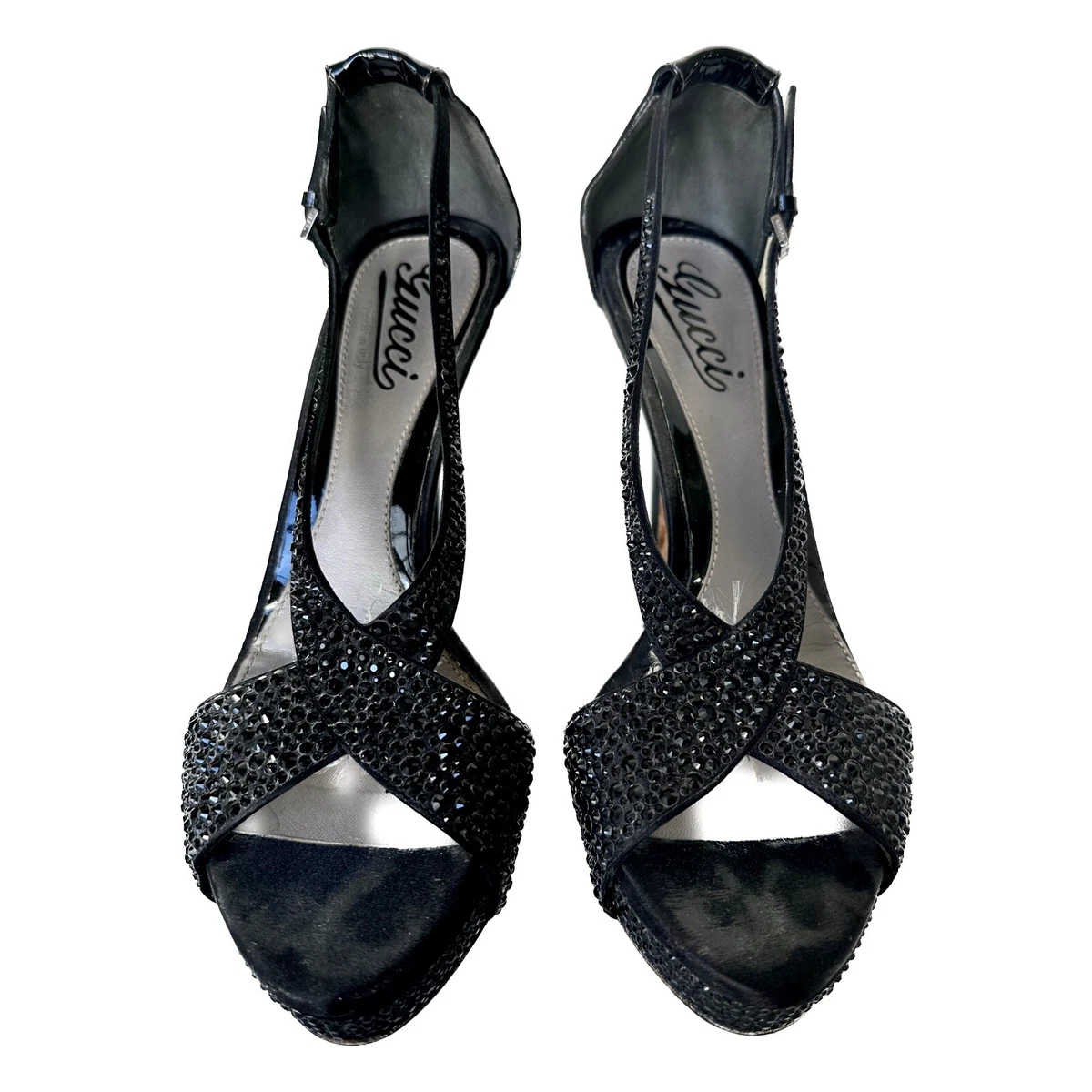 Gucci rhinestone heels sale