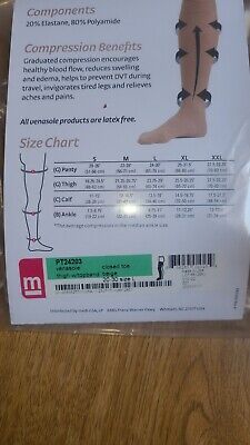 Medi Venasole Thigh High 20-30 mmHg Compression Socks Beige Size Large Men/ Women