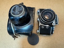 Exakta Varex IIb 35mm Film Camera w/ Carl Zeiss Jena Pancolar 50mm f2 Lens