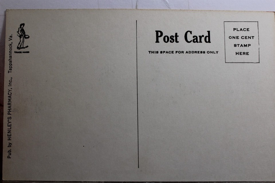 Virginia VA Tappahannock Court House Postcard Old Vintage Card View