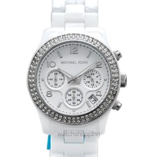 Michael Kors White Ceramic Watch Mk 