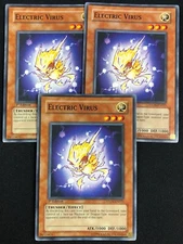 YUGIOH ELECTRIC VIRUS STON-EN021 1ST COMMON X3 (NM)