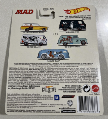 2017 Hot Wheels Pop Culture MAD TV magazine '64 Chevy Nova Panel