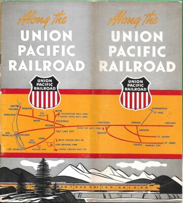 1958 Union Pacific Railroad Zug Reiseführer Geschichte Fotos Karte Nationalparks