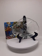 Studio Nova Winterland Oval Serving Tray In Original Box Glass Christmas Germany