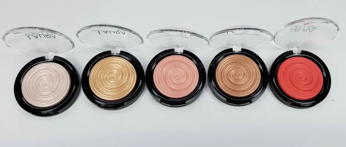 Laura Geller Baked Gelato Swirl Illuminator Face Shimmer Highlighter Gold Pink