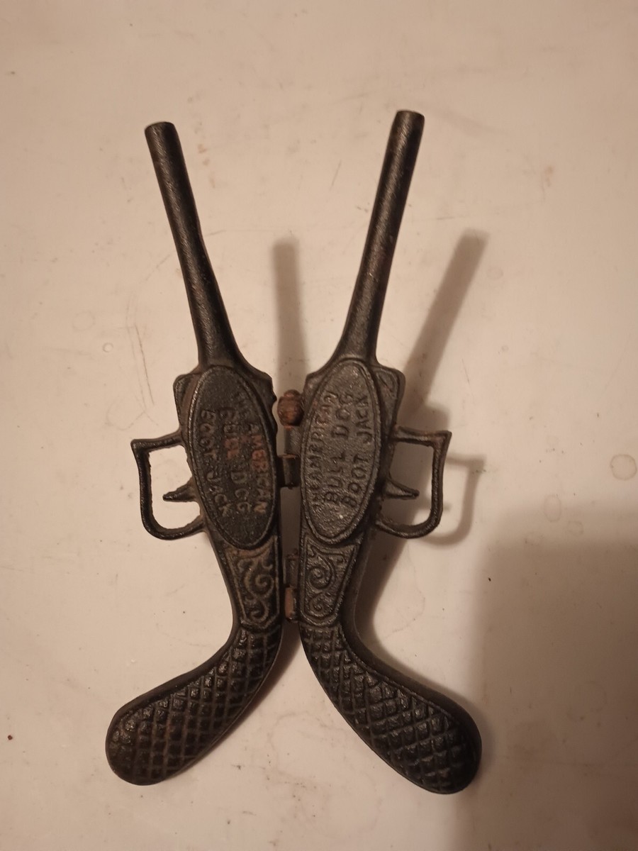 Rare Late 19th Century American Bulldog Boot Jack Antique Cast