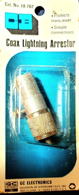 Coax Lightning Arrestor for RG-8 Coax Cable by GC Electronics