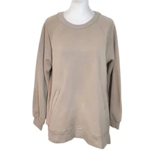 Doe and Rae Tan Oversized Pullover NWT Size Small Tan Oversized Sweatshirt