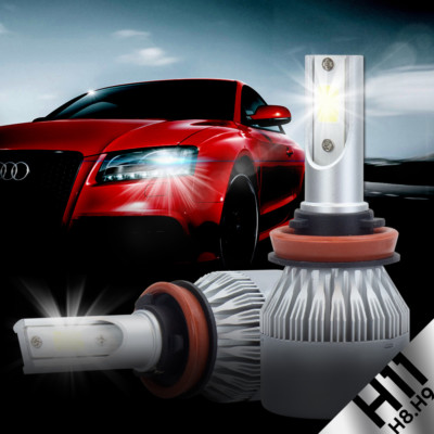 H8 H9 H11 C6 388W 38800LM Car COB LED Headlight Conversion Kit Hi/Low Bulb 6000K