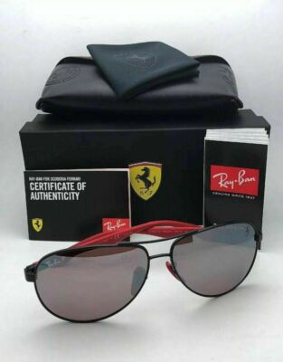 Ferrari RAY-BAN Polarized Sunglasses RB 8313-M F002/H2 Black Ferrari RAY-BAN Polarized Sunglasses RB 8313-M F002/H2 Black