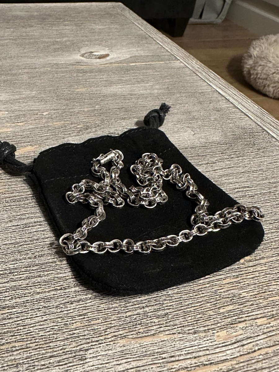 Chrome Hearts 18in Paper Chain Necklace .925 Sterling Silver 1999