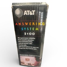 VTG NOS AT T Cassette Answering Machine System 1980s Model 2100 Original Box H4