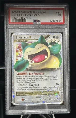 Snorlax Lv.X #111 PSA 1