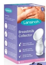 Lansinoh Breastmilk Collector, Milk Saver for Breastfeeding, Comfortable-AC175