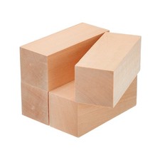 4Pcs Basswood Carving Block, 1.6"x1.6"x4" Square Wooden Dowels Blocks