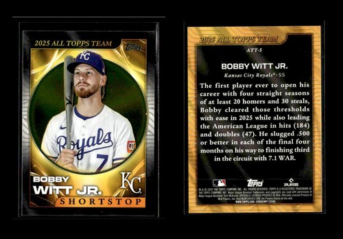 2026 Topps Series 1 Bobby Witt Jr. Base (RAW)