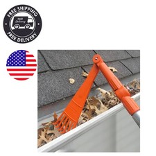 Mini Gutter Cleaning Rake – Efficiently Remove Leaves Without Climbing Ladders